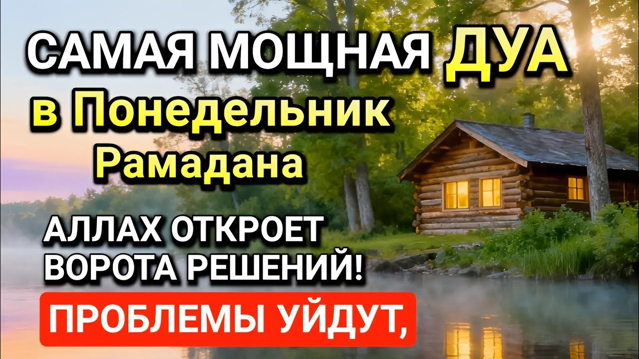 Самая сильная дуа в Понедельник! Ризк, богатство, успех, счастье!l