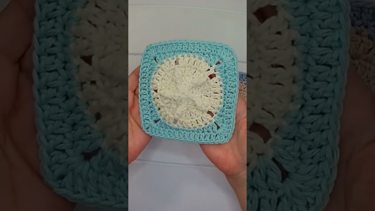 Crochet Sand Dollar Granny Square # Crochet Cabin