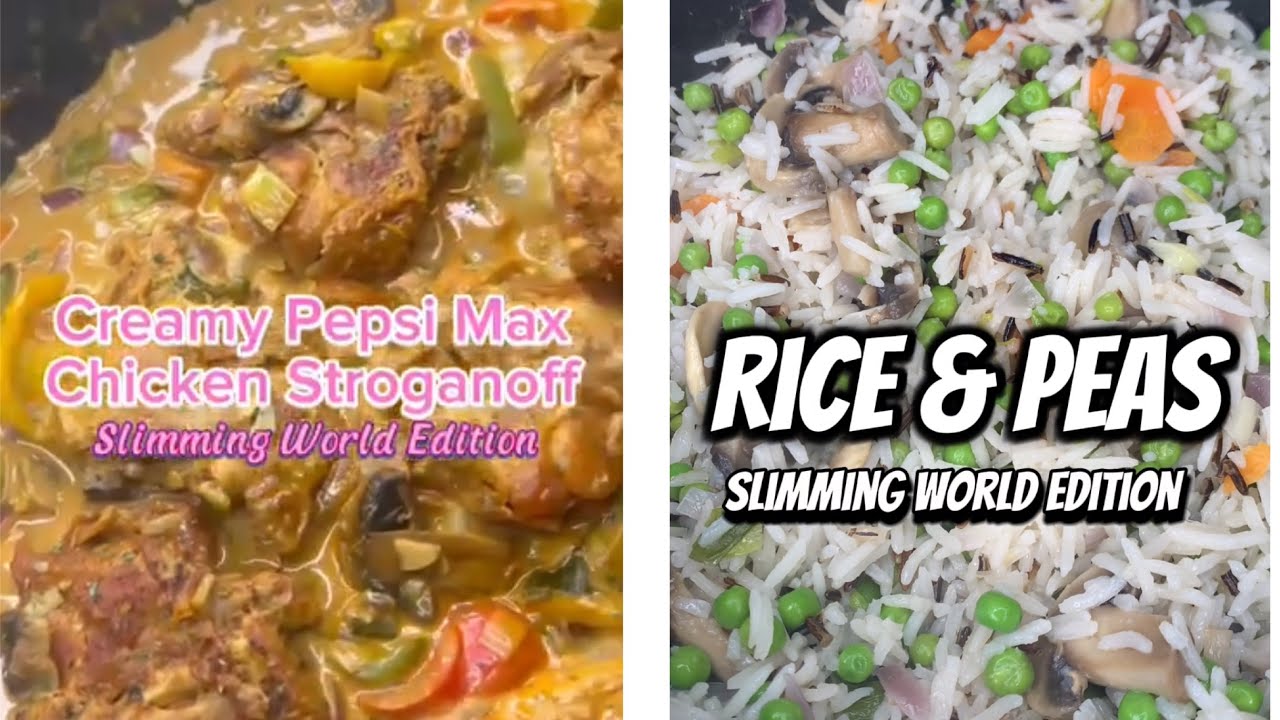 Куриный бефстроганов с рисом и горошком в сливочном соусе Pepsi Max / Издание Slimming World