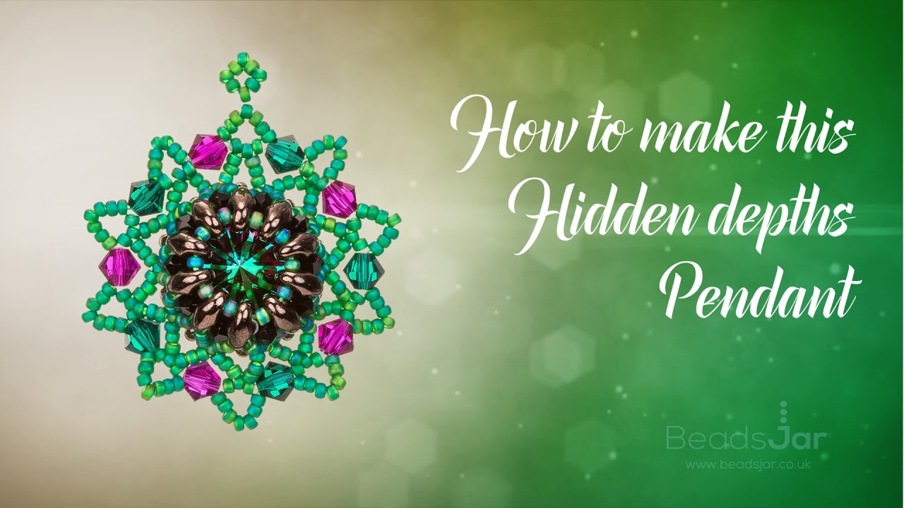 How to make this Hidden depths Pendant | Seed Beads
