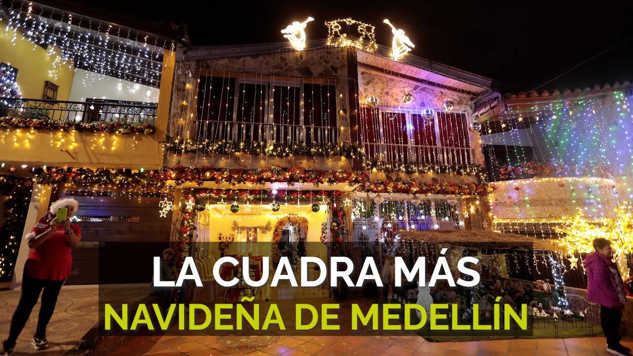 La cuadra más iluminada de Medellín está en Santa Mónica | El Colombiano