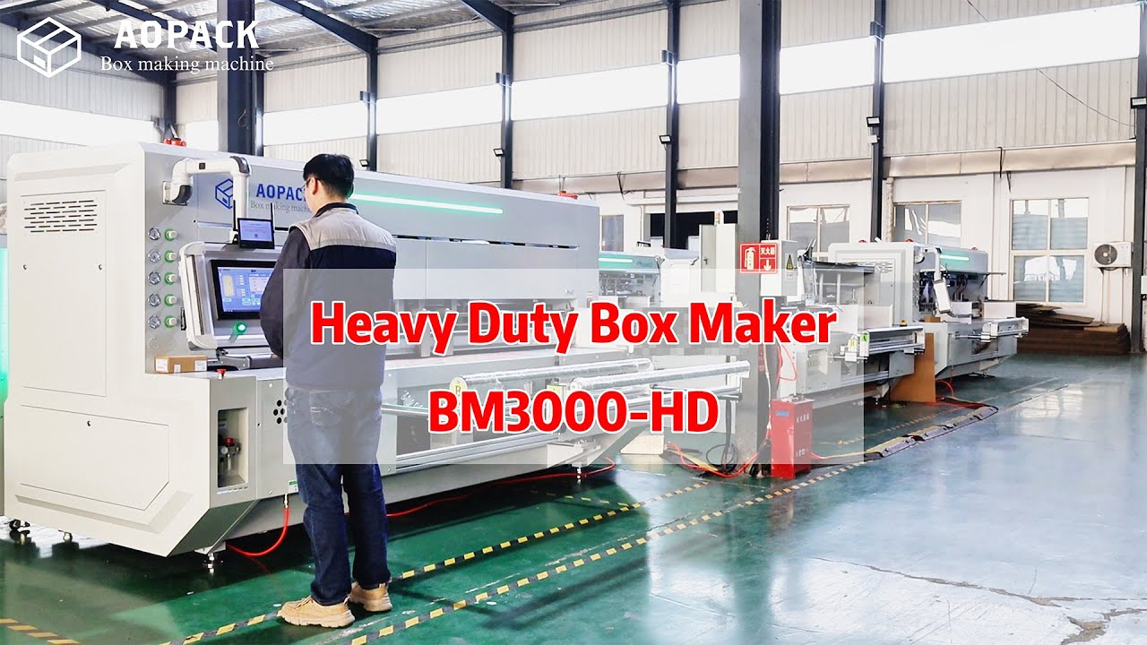 AOPACK BM3000-HD Heavy Duty Corrugated Box Maker | Box Production Capability | Packaging Innovative