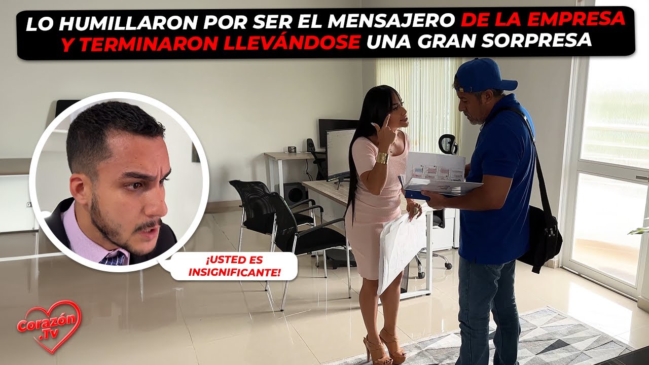 Lo humillaron por ser el mensajero de la empresa y terminaron llevándose una gran sorpresa.