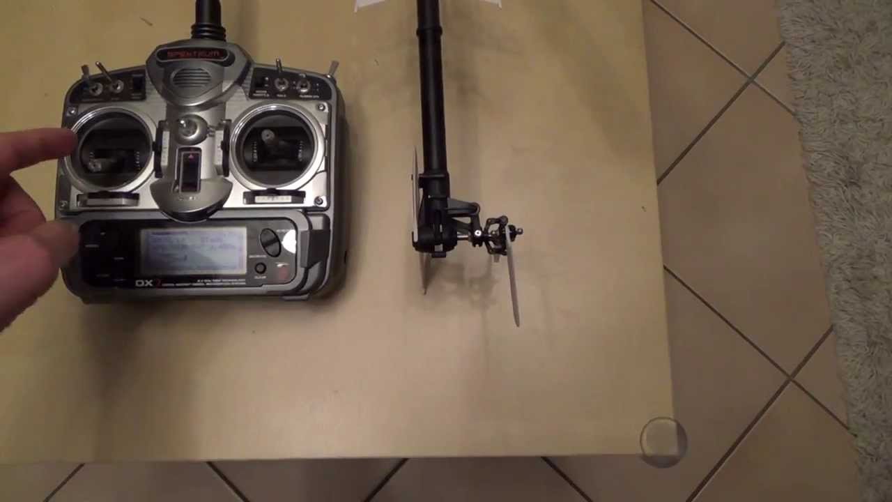 Rc Hubschrauber Heckrotor u. Kreisel Bewegungsrichtung einstellen z.B. bei Blade T-rex Anleitung