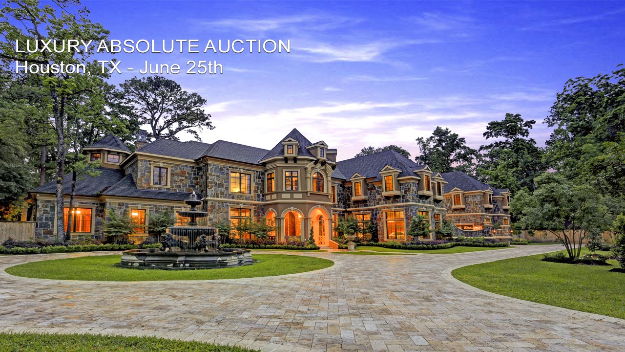 Luxury Houston Texas Mansion For Sale By Absolute Auction