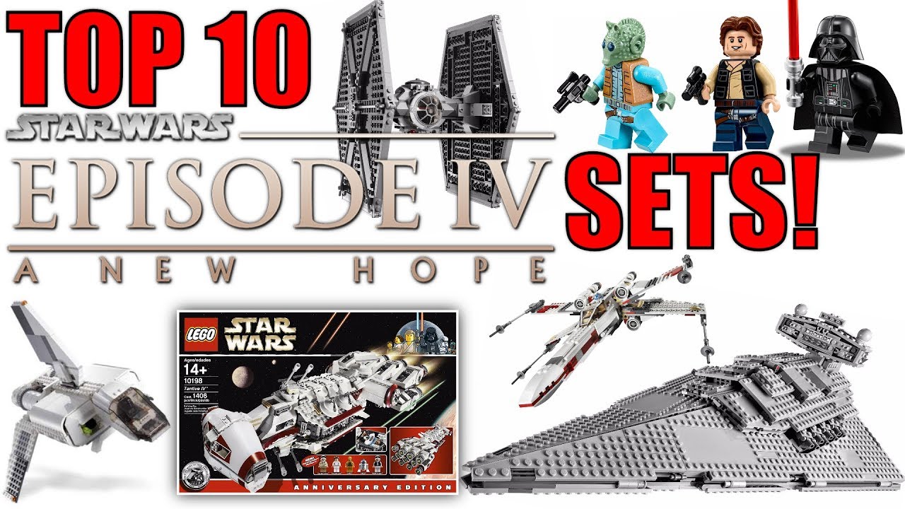 Top 10 LEGO Star Wars Episode 4 Sets! A New Hope | Millennium Falcon, Star Destroyer, Tie Fighter |