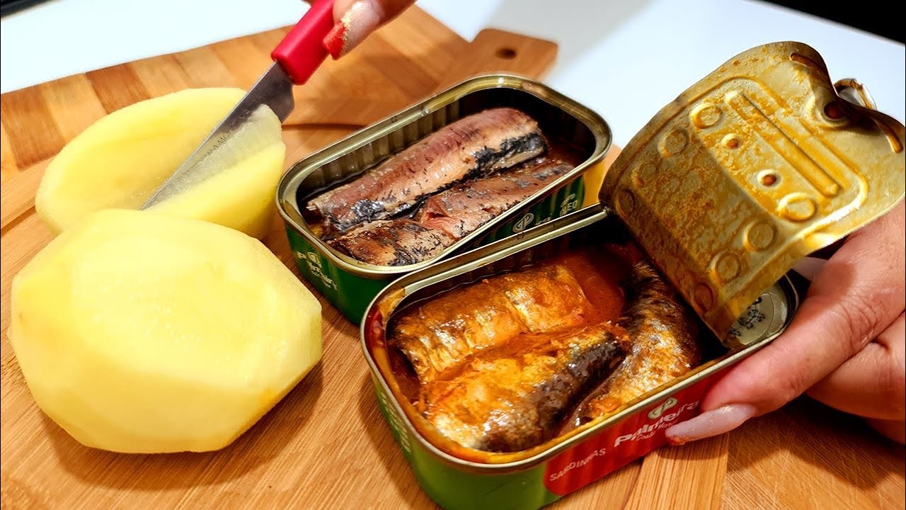 Você Sabe ? Não ? Então venha comigo aprender essa receita , sardinha com batata 😋