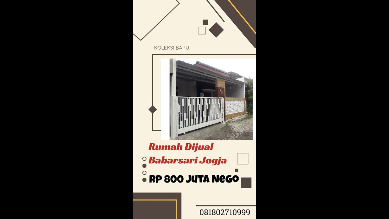 Rumah Babarsari Jogja Rp 800Jt #jogja #rumahjogja #rumahdijualjogja #kotajogja #shorts 081802710999