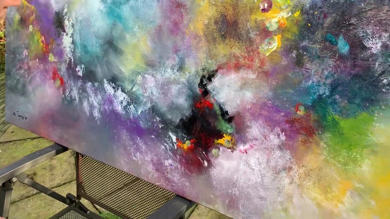 Large scale abstract painting demo // Lover&rsquo;s Field
