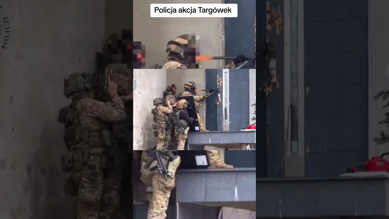 Antyterroryści Targ&oacute;wek zatrzymanie 2026 #policja
