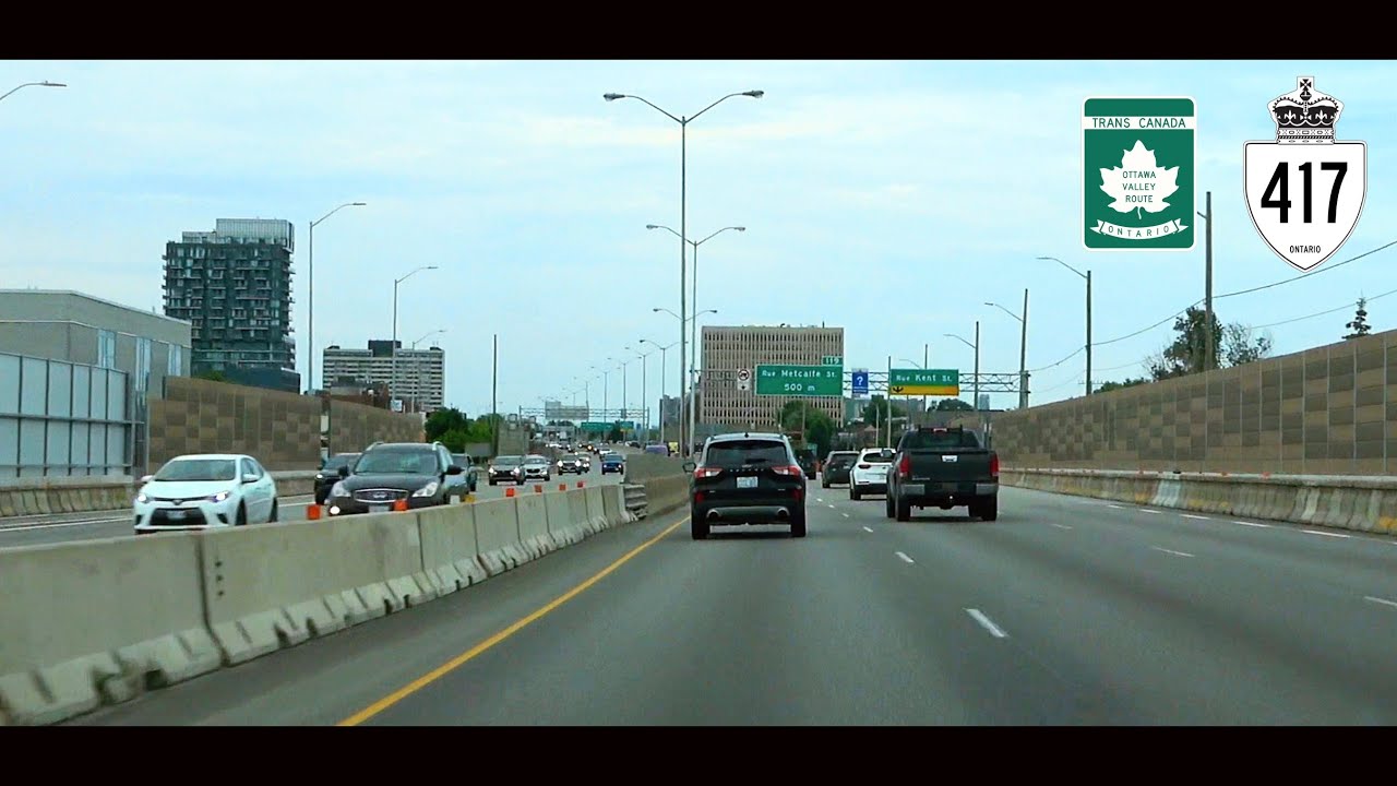 Highway 417 in Ottawa, Ontario - Queensway (July 2024)