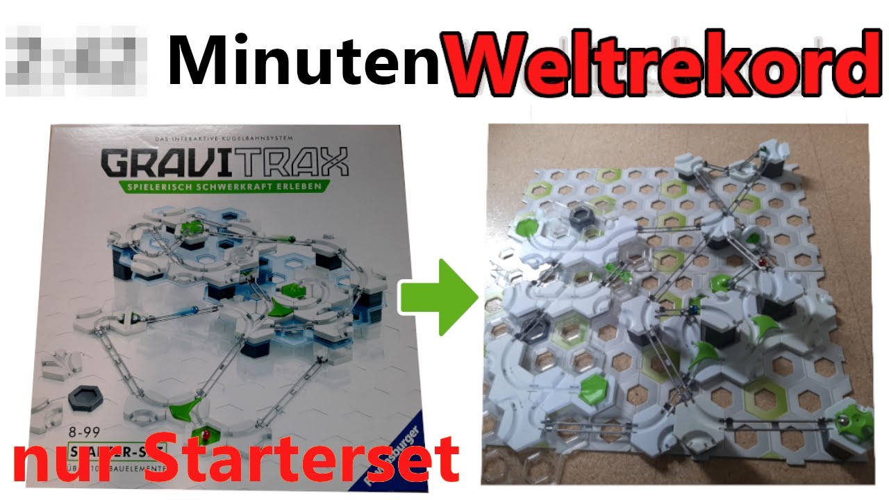 Gravitrax Weltrekord? Längste Bahn mit dem Starterset.