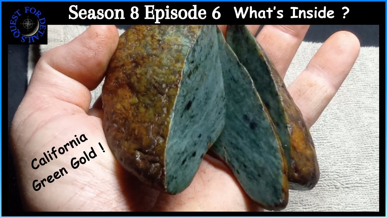 Se 8 Ep 6 - Whats Inside ? Cutting Our Find Reveals Nephrite Jade Discovery ! By : Quest For Details