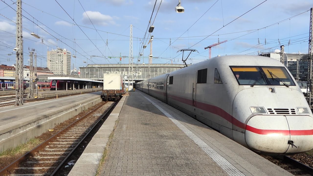 ICE 2 (BR 402), Ausfahrt @ M&uuml;nchen Hauptbahnhof