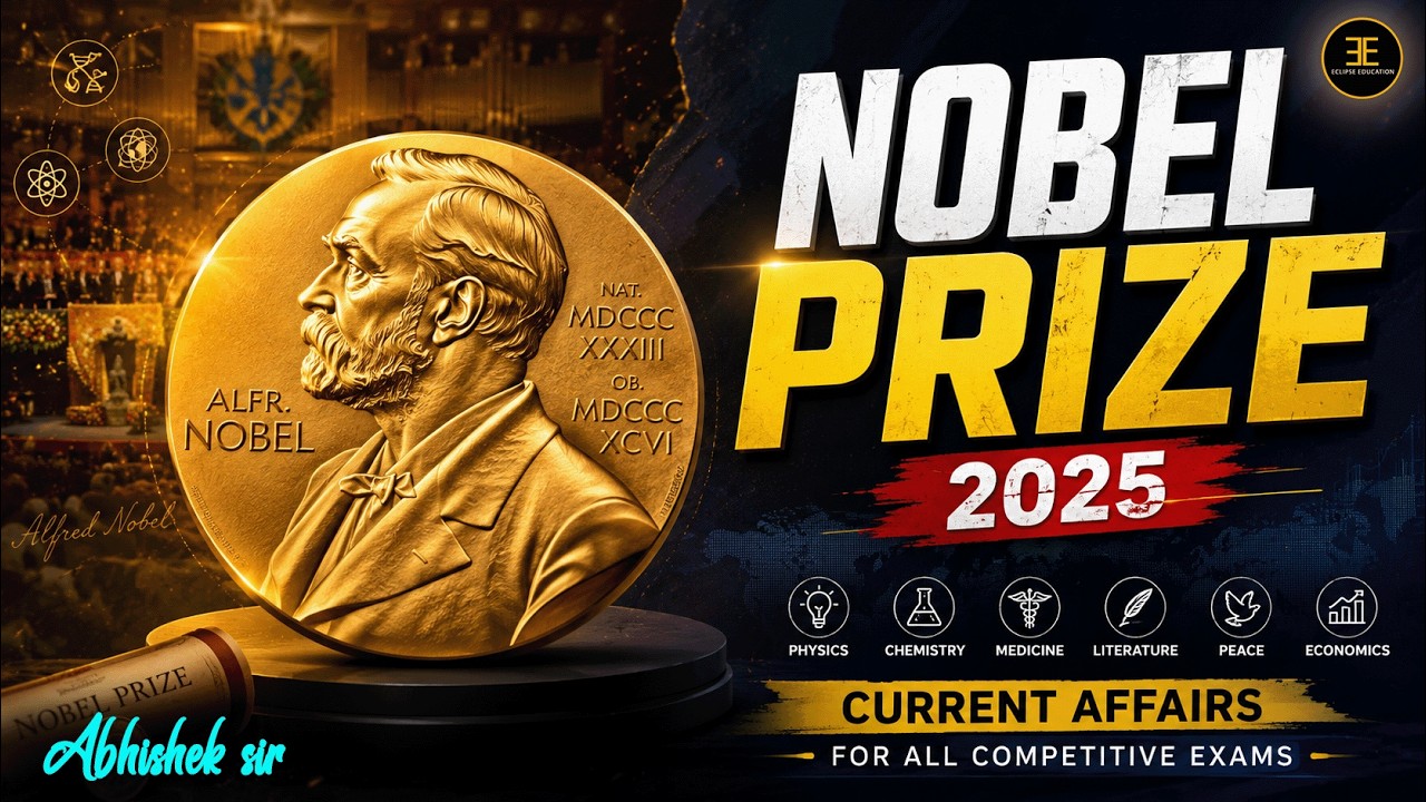 🔥 Nobel Prize 2025 One Shot Revision | Top GK MCQs for BPSC, SSC, Railway & UPSC @Eclipse_Education