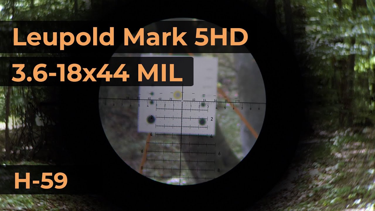 Leupold Mark 5HD 3.6-18x44 MIL Reticle H-59 | Optics Trade Reticle Subtensions