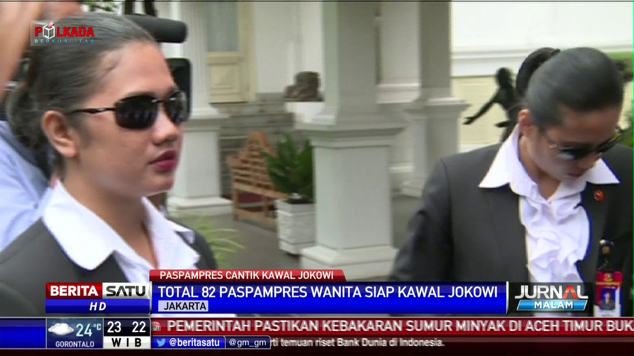 Paspampres Cantik Kawal Jokowi di Hari Kartini