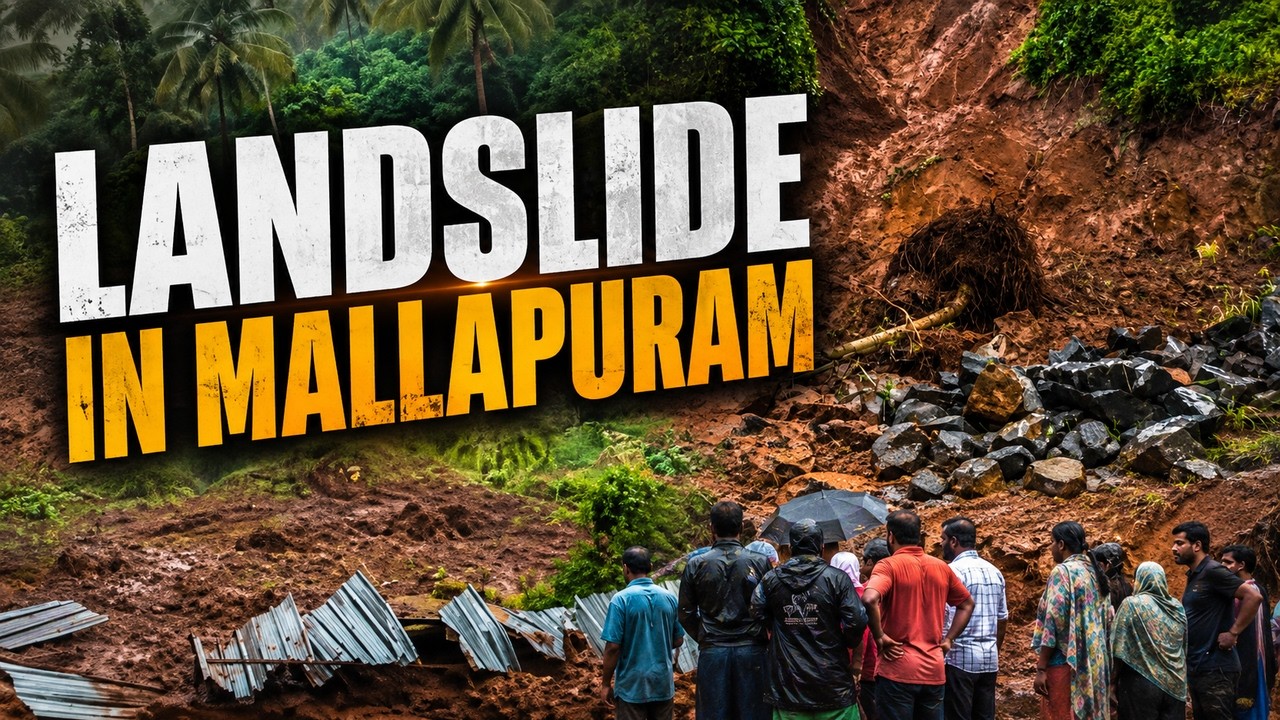 Kerala Landslide LIVE 🔴 Massive Hill Collapse Blocks Panakkad Road in Malappuram | Malayalam News