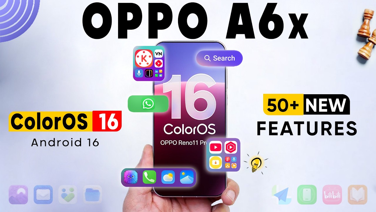 Oppo A6x ColorOS 16 Update 50+ Amazing Features | Android 16 New Update | Oppo A6x Stable Update🔥🔥