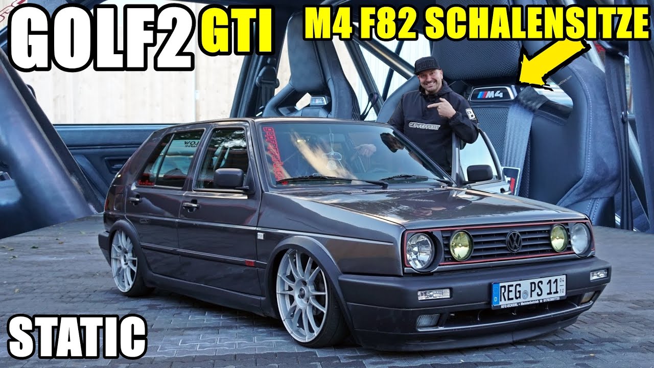 Static Golf 2 GTI mit M4 F82 Schalensitzen & 18
