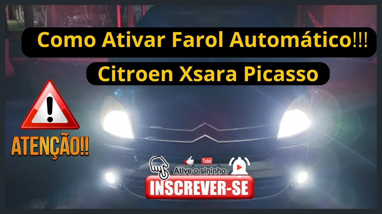 como ativar farol automático do citroen xsara picasso