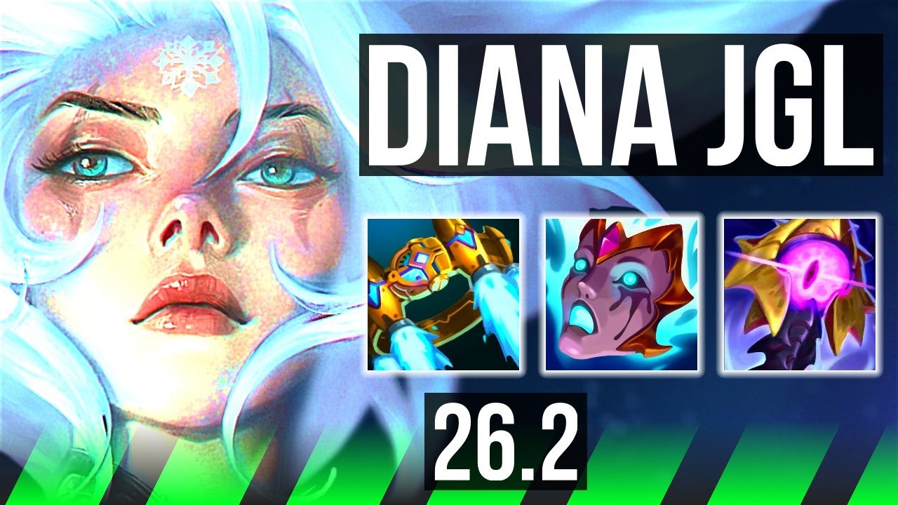 DIANA vs MASTER YI (JGL) | 41K damage | JP Challenger | 26.2