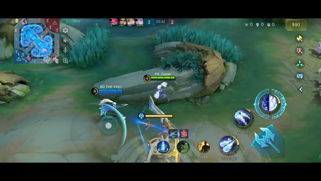 Playing with another Gamer @debasis.x__7 watch now moba legends 5v5 new gameplay 😈