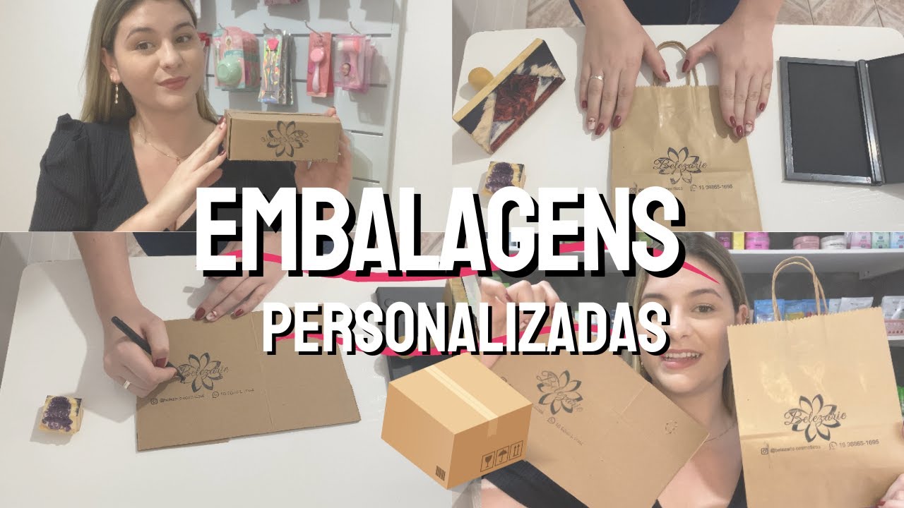 COMO PERSONALIZAR EMBALAGENS, CAIXAS DE ENVIO E SACOLAS| Mostrei na prática como eu faço!