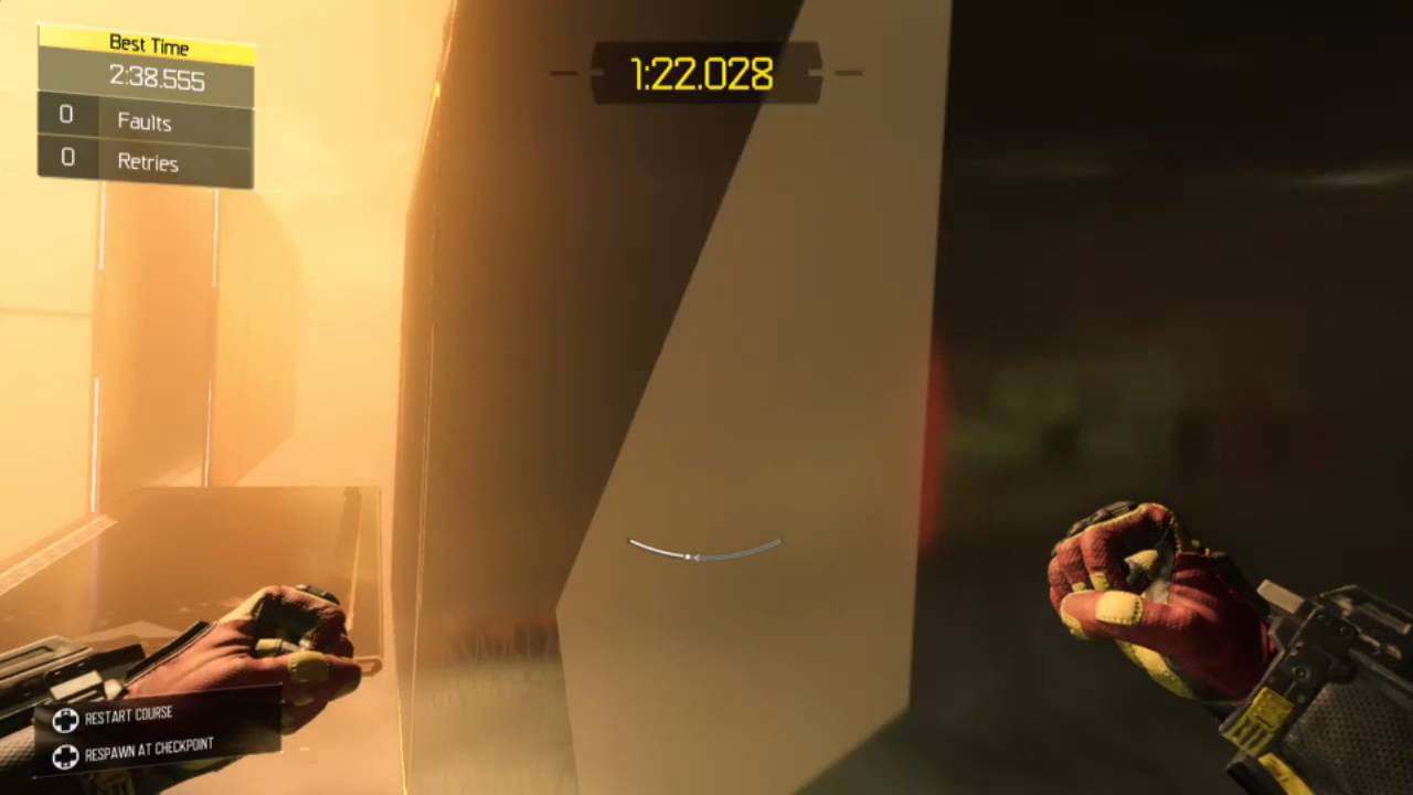 COD BO3 Free Run Course 3: Sidewinder Best Time Record!