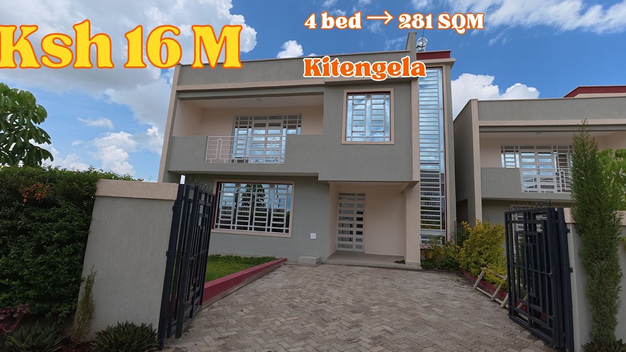 KSh 16M Luxury 4-Bed Villa + DSQ Tour in Kitengela | 281 sqm Pool & Gym #Kitengela #LuxuryRealEstate