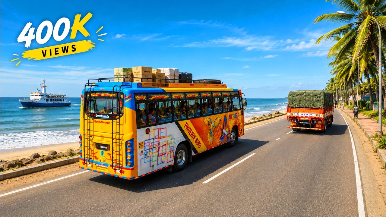 Amazing Journey by Bus and Ferry | Alappuzha to Kollam | ETS2