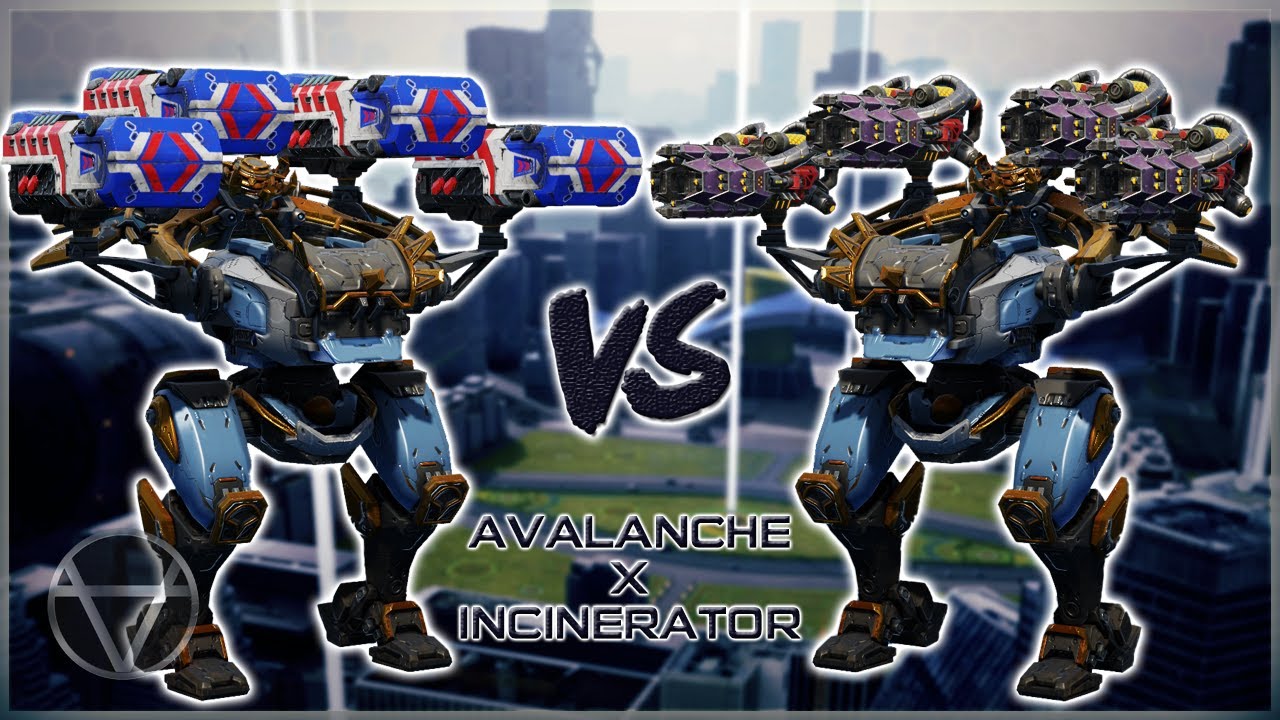 Avalanche VS Incinerator BAGLIORE – Mk3 Comparison | War Robots