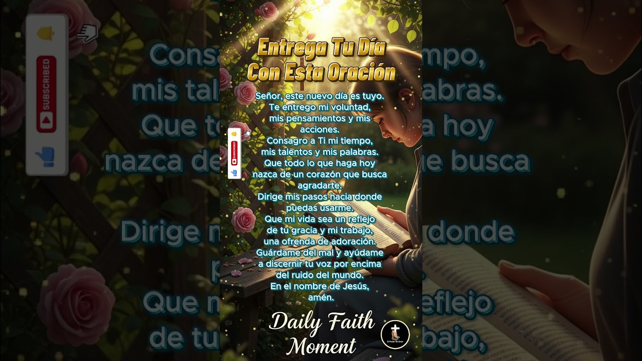 🌅 Oraci&oacute;n De Consagraci&oacute;n Al Despertar 🌅 #oraciondelama&ntilde;ana