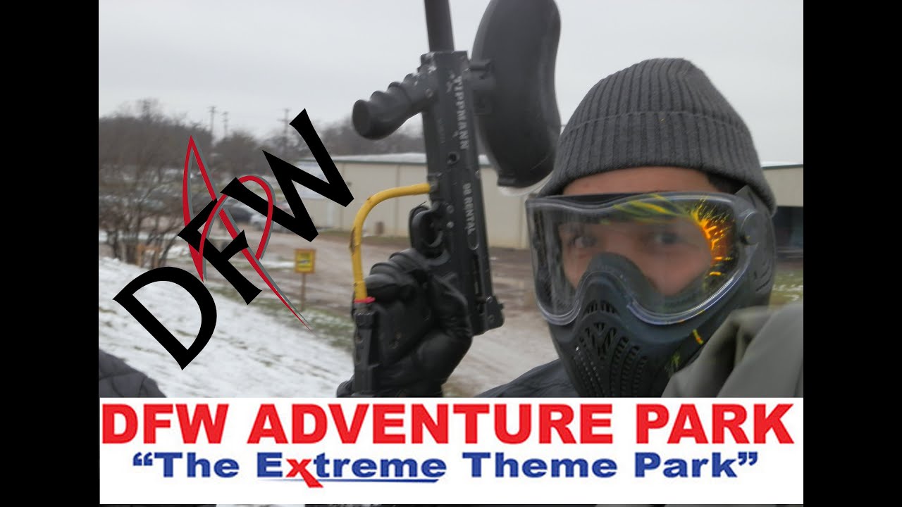 DFW Adventure Park PAINTBALL Roanoke TX - ION Camera Review Mustang Valley King of Hill Stonehenge