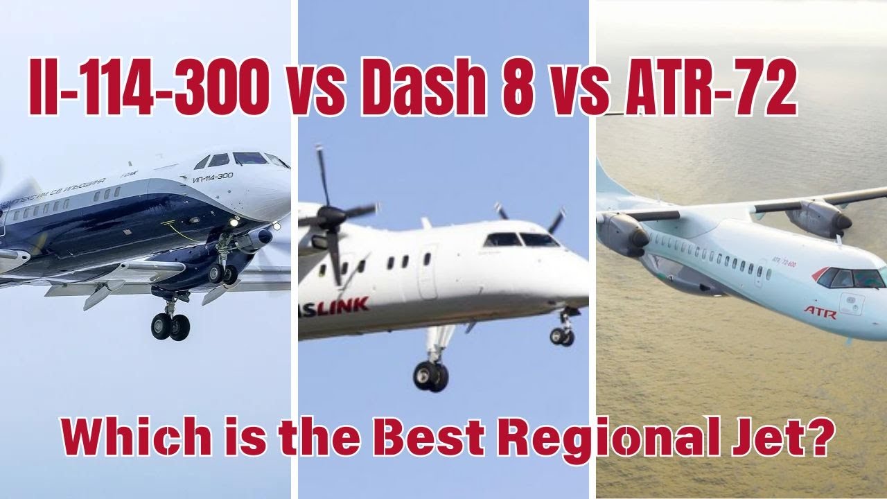 Ил-114-300 против Dash 8 и ATR 72 — Турбовинтовой поединок