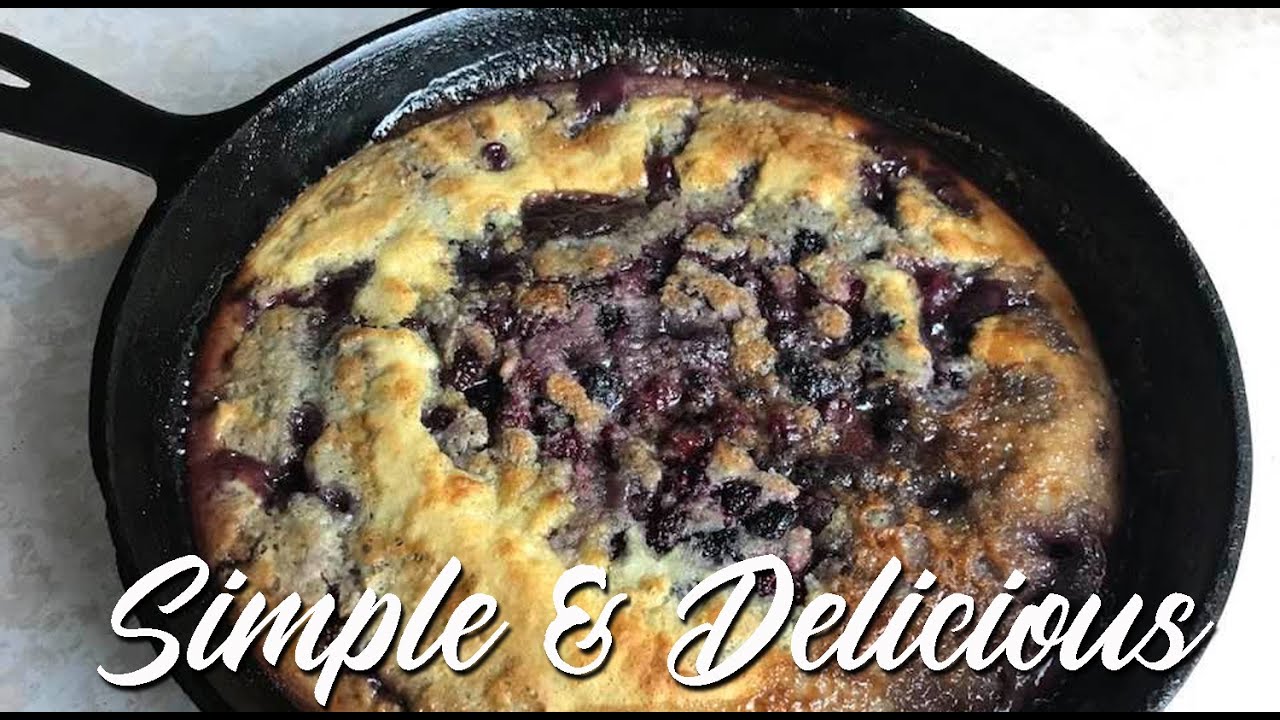The Best Blackberry Cobbler ~ Cast Iron Cooking ~ Stay Home #withme
