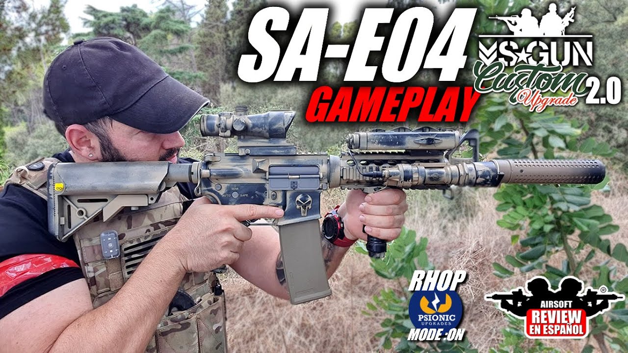 SA-E04 - VSGUN CUSTOM 2.0 GAMEPLAY - Rhop Mode On | Airsoft Review en Español