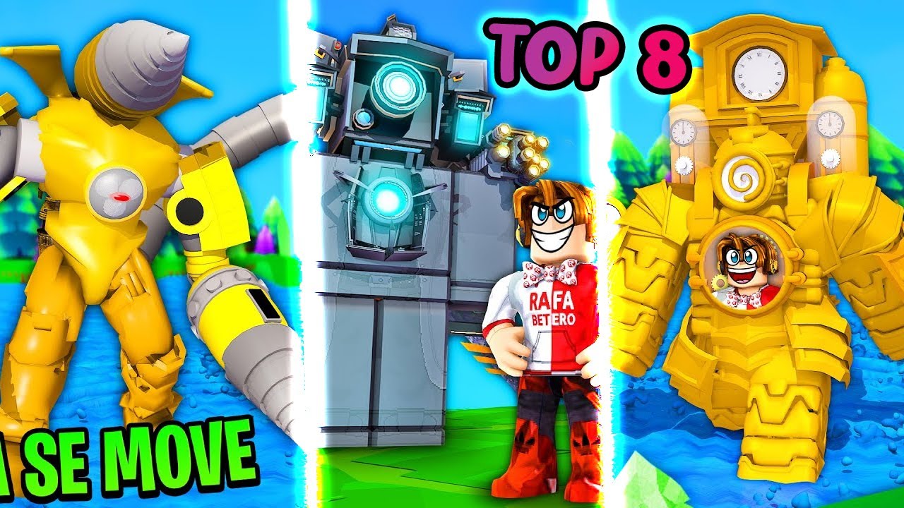 Build a Boat - TOP 8 CONSTRUÇÕES de SKIBIDI TOILETS | Roblox