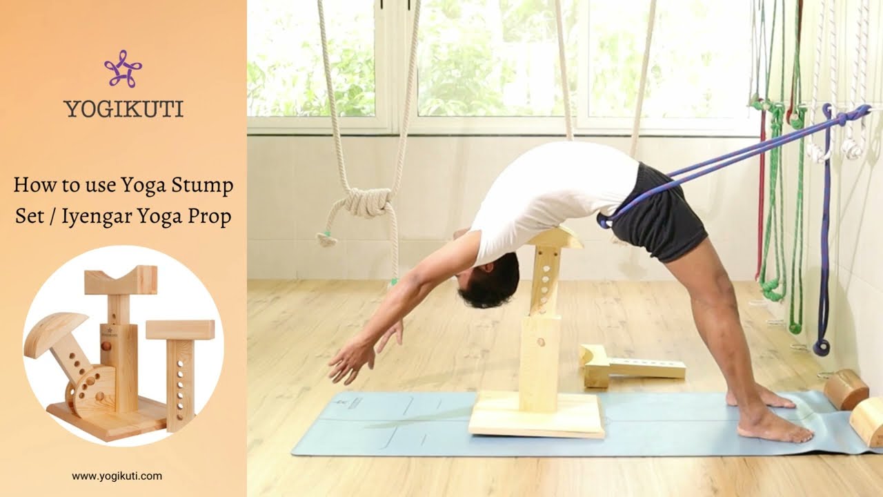 How to use Yoga Stump Set step by step guide / Iyengar Yoga Props