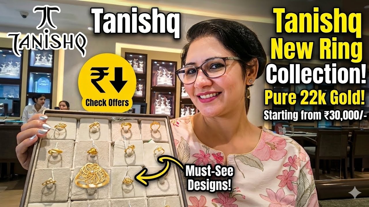 Latest Tanishq Gold Ring Designs 💍 | 22K Gold Rings for Women | 🔥#Jewelry#tanishqjewellery #tanishq