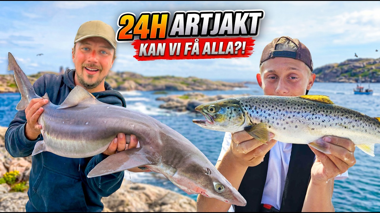 24H ARTJAKT VID HAVET &ndash; HUR M&Aring;NGA ARTER F&Aring;NGAR VI?! 🎣
