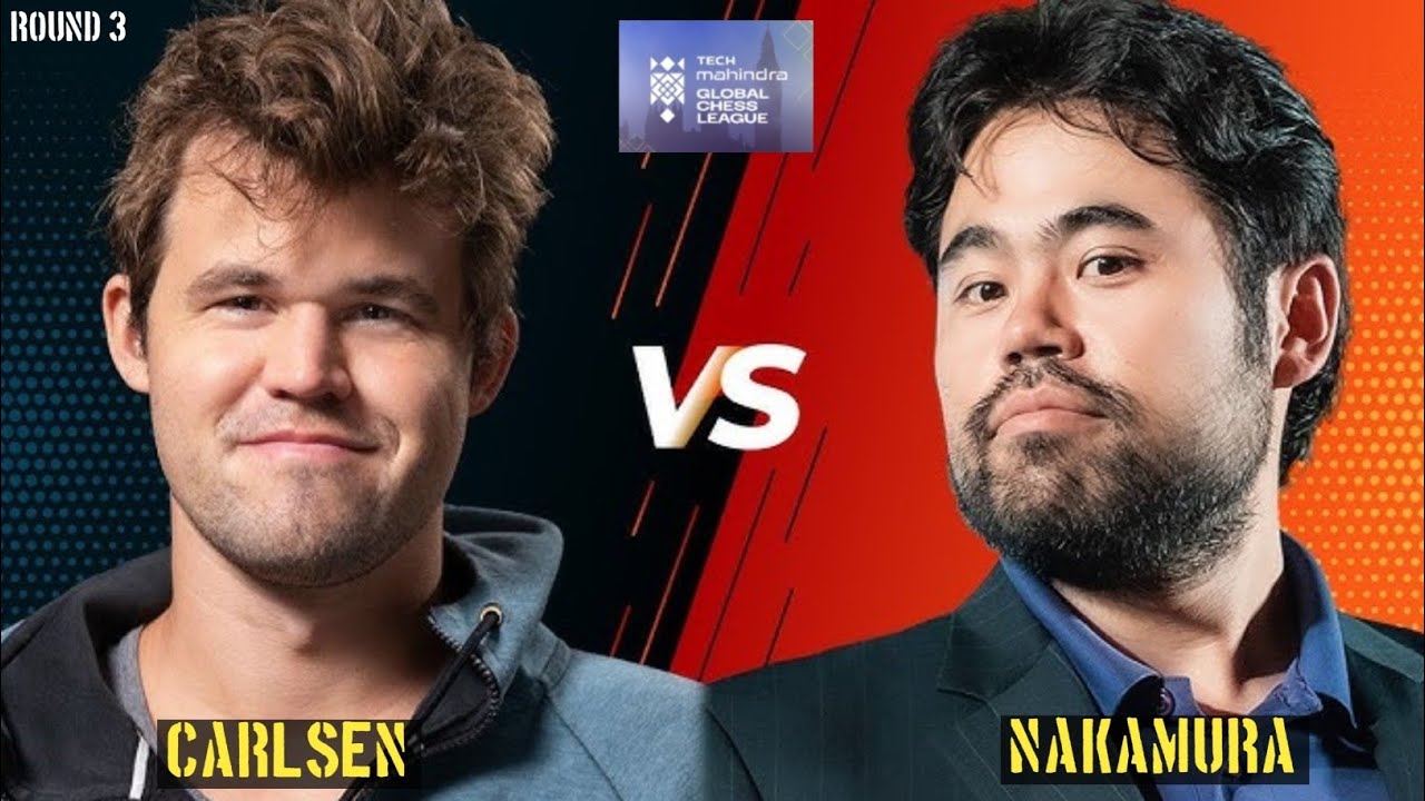 Checkmate!! Magnus Carlsen vs Hikaru Nakamura in match Global Chess League 2024