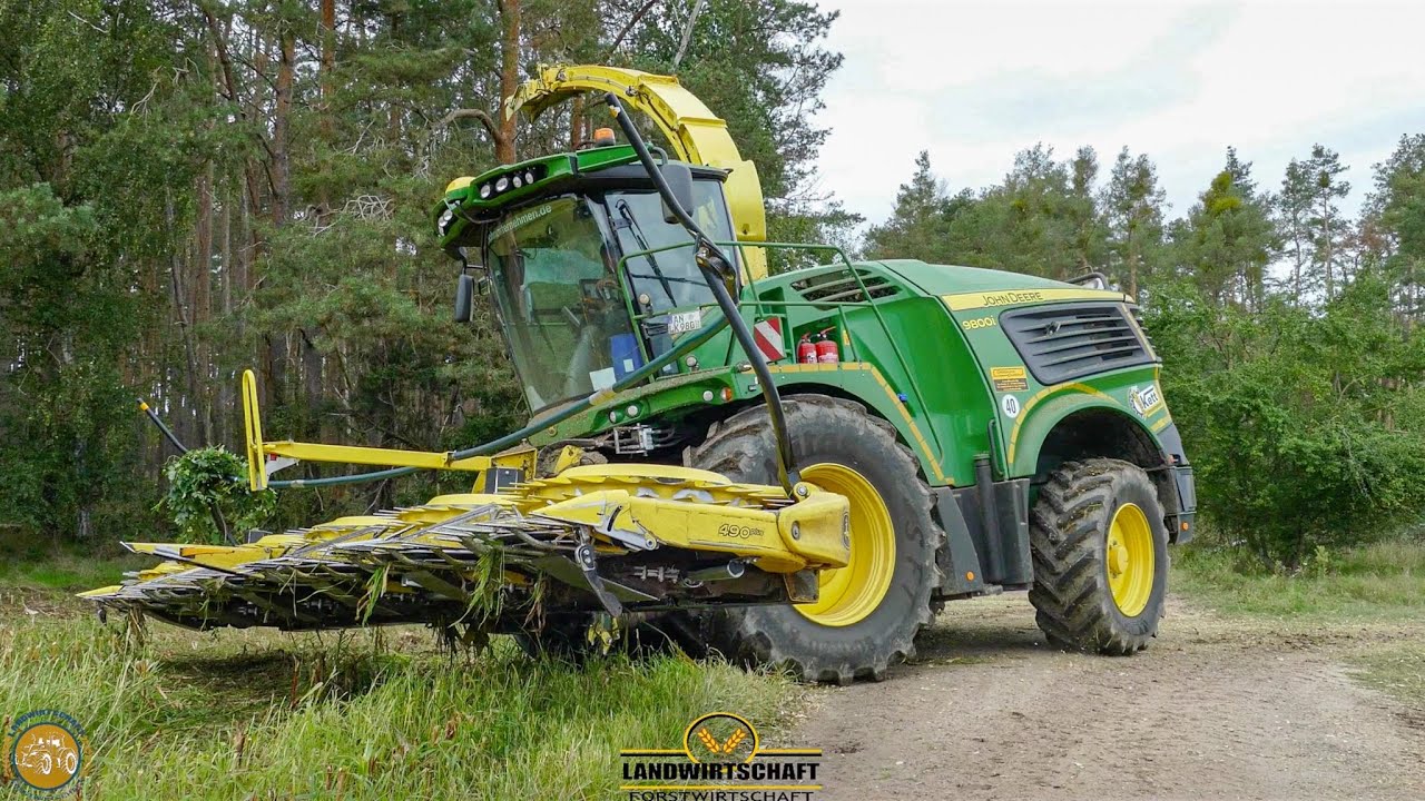 WIR SCHAFFEN HEKTAR AM TAG! 2 John Deere 9800i LU KETT beim Lohn häckseln in Brandenburg - Maisernte