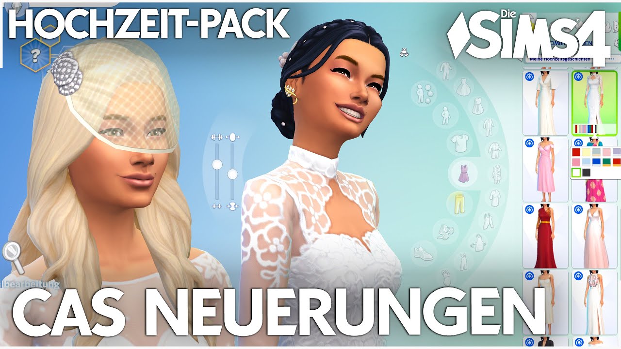 Alle neuen CAS Objekte im Die Sims 4 Hochzeitsgeschichten Gameplay-Pack | Special Preview