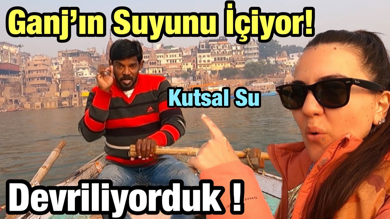 GANJ Nehrinde DEVRİLİYORDUK!  Varanasi 'de GÜLME YOGASI ile Güne Başladık 🇮🇳~ 17