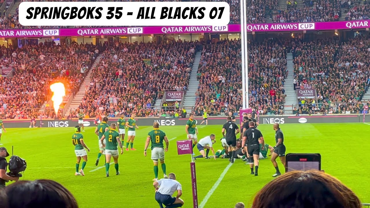 New Zealand All Blacks Worst Ever Defeat in History | South Africa | Twickenham