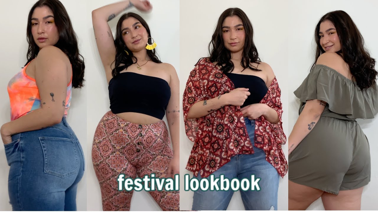 CURVY GIRL FRIENDLY FESTIVAL OUTFITS | Lookbook ft. rue21