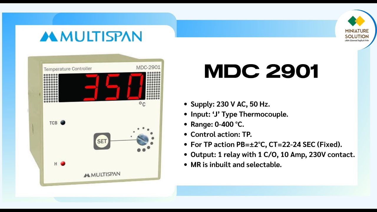 Multispan MDC-2901 Digital Temperature Controller