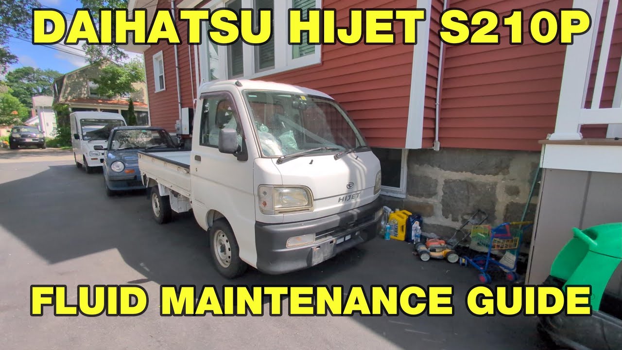 Daihatsu Hijet S210P Kei Truck  - Engine, transmission, transfer case, front & rear differential oil