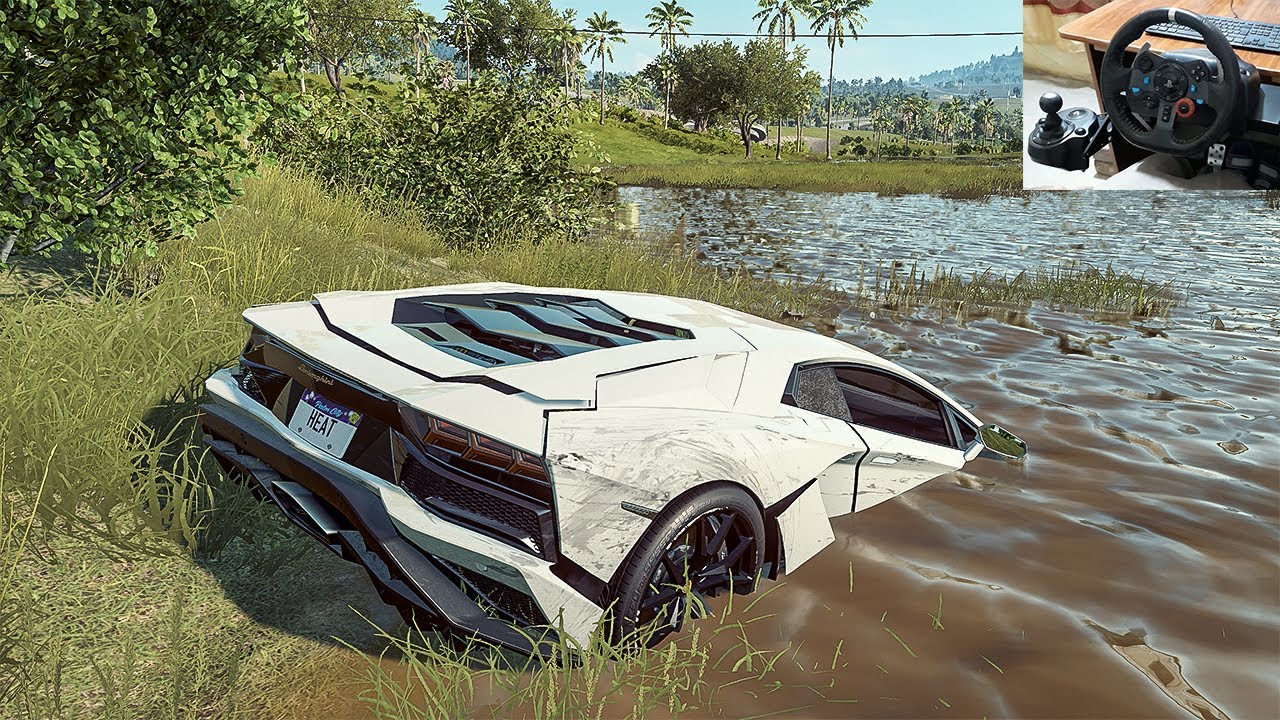 Rebuilding Lamborghini Aventador S - NFS HEAT | Steering Wheel Gameplay